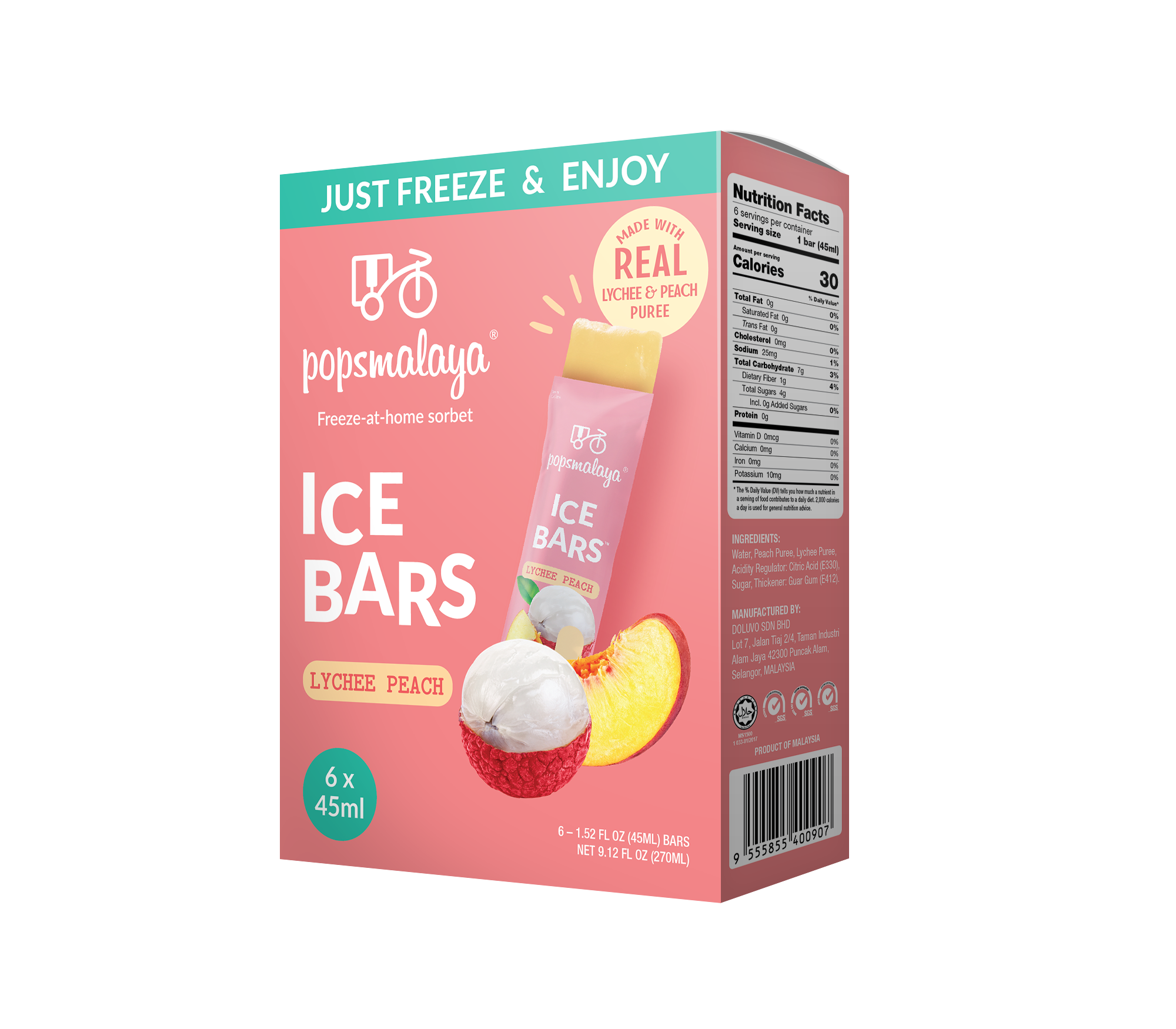 Ice Bars Lychee Peach